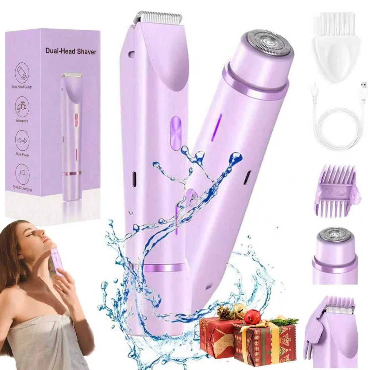GlowShave – 2-in-1  Body Shaver [Free Shipping All Over KSA Limited Time Only]